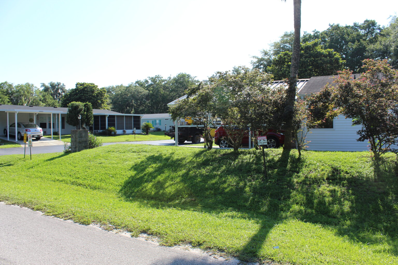 Green lawn at Classic Oaks Village